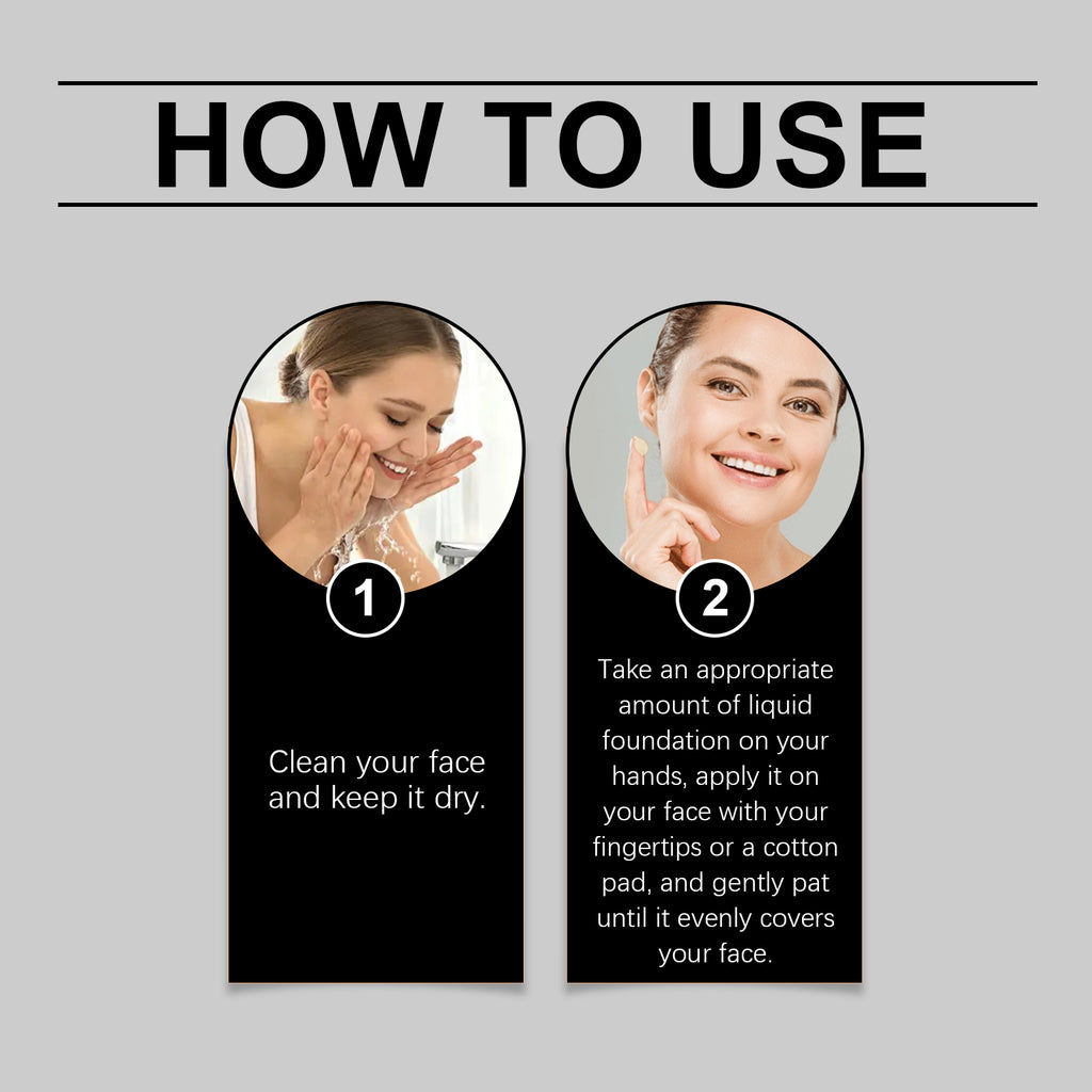 Fond de Teint Correcteur EELHOE Doux, Naturel, Léger, Teint Clair et Lumineux Hydratant, Longue Tenue et Non Transfert