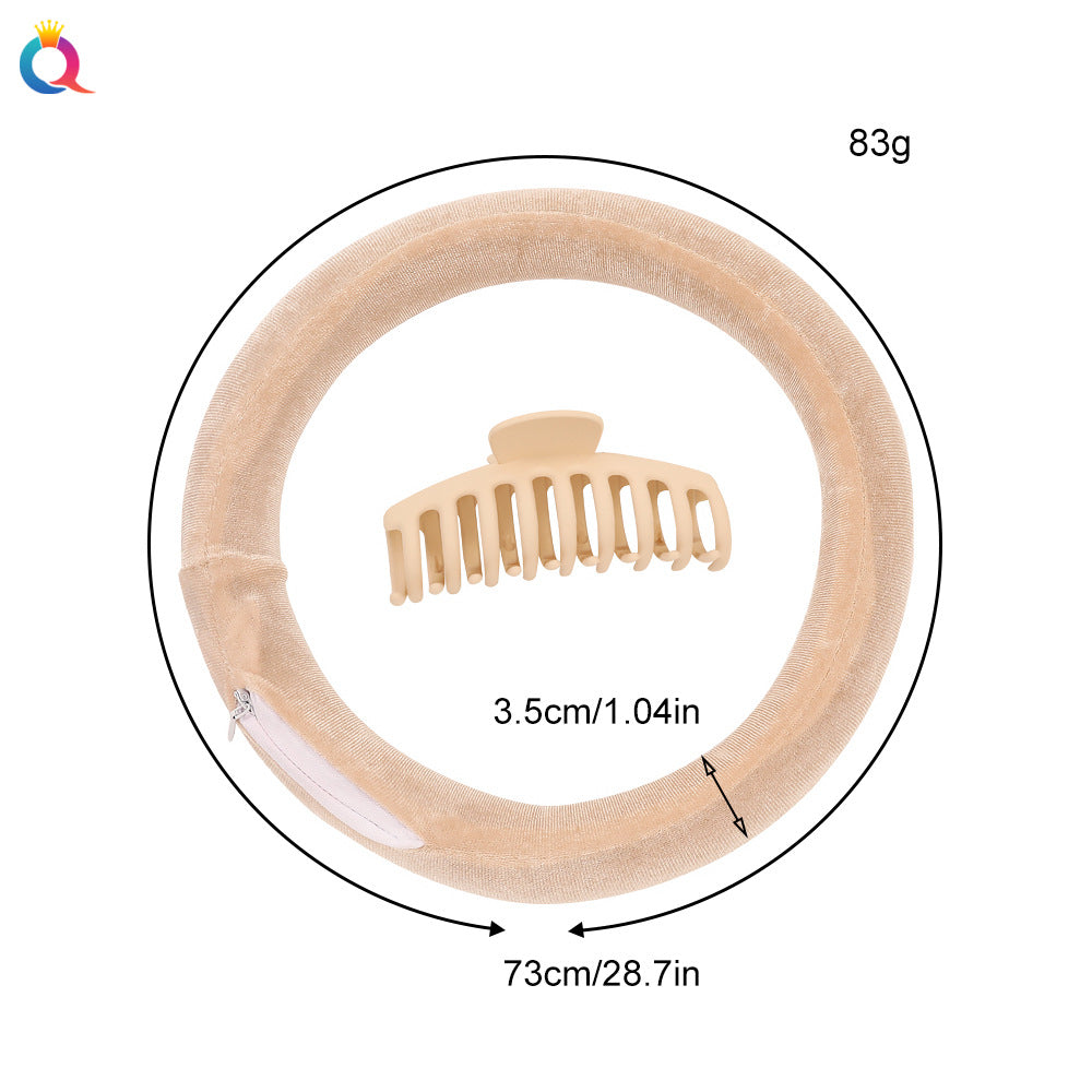 Fer à friser rond paresseux sans chaleur en velours Mousse EVA