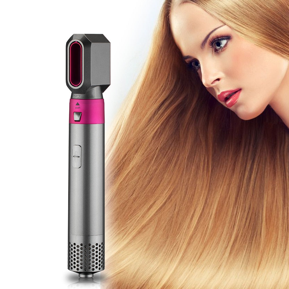 Sèche-cheveux électrique Fer à friser rotatif Brosses séchantes Outils de coiffure professionnels 5-en-1 brosse soufflante