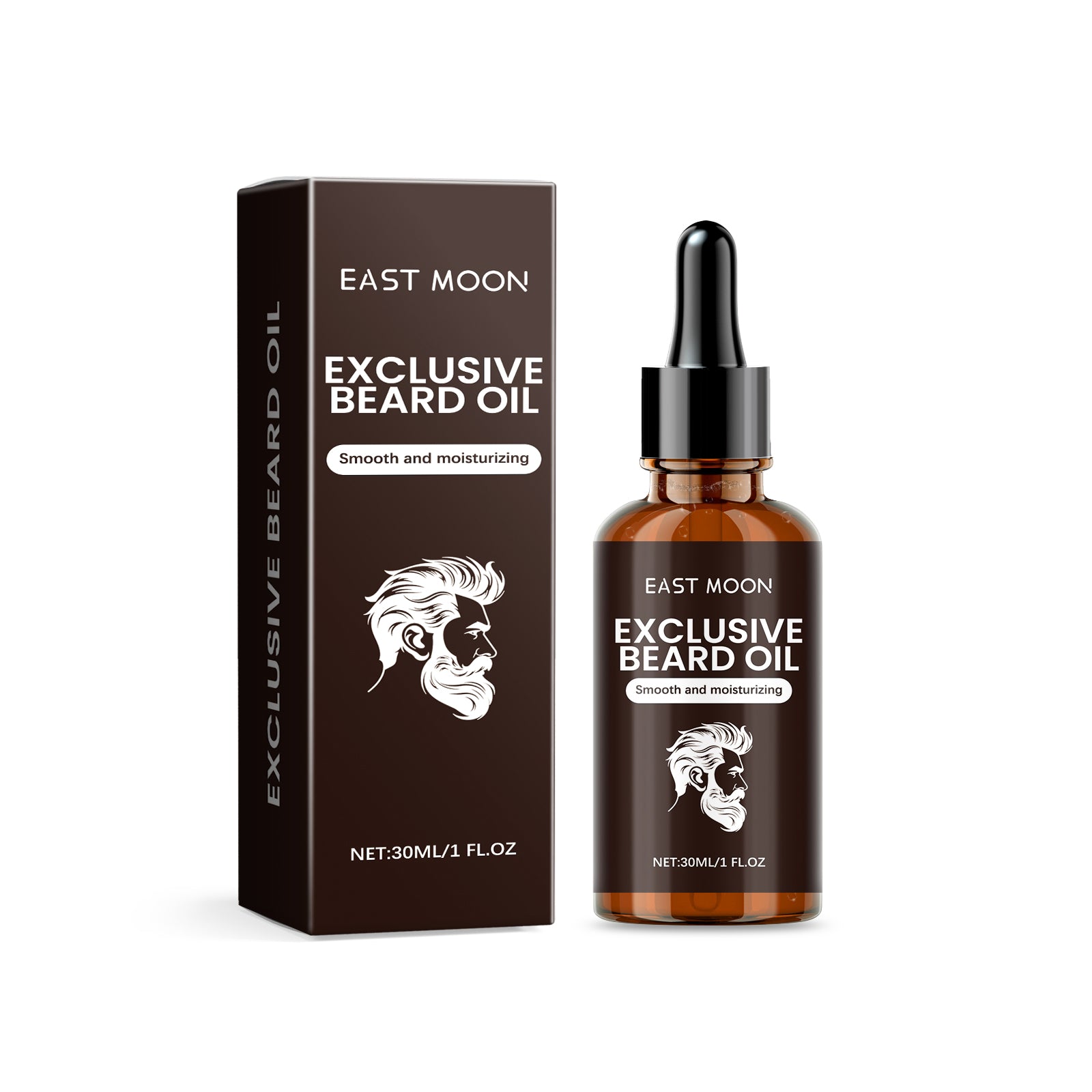 Huile à Barbe pour Homme - Nourrissante, Réparatrice, Anti-Frisottis, Assouplissante - Huile Essentielle pour Barbe et Poils