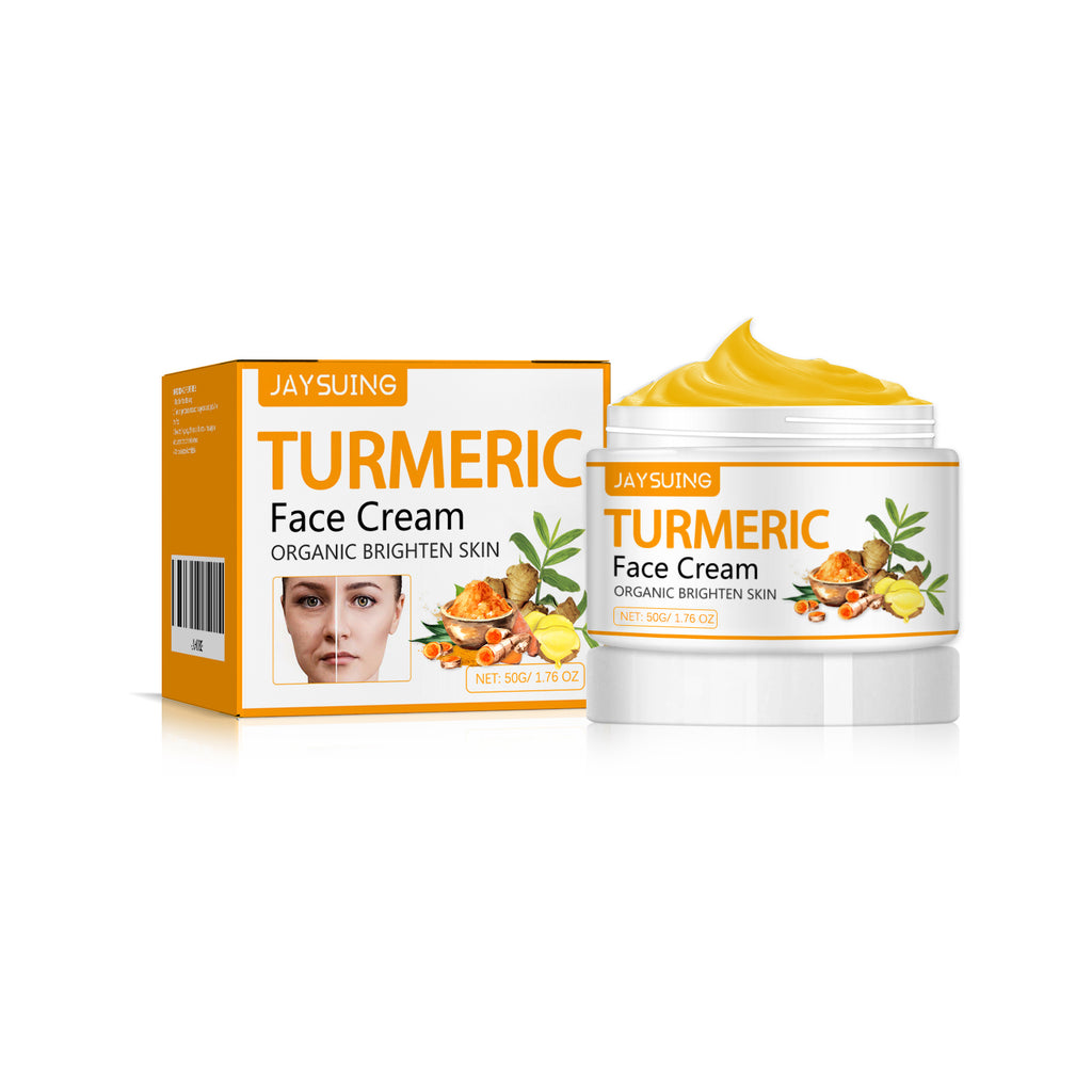 Crème de Beauté Raffermissante au Curcuma, Éclaircit les Rides, Resserre le Visage, Illumine la Peau et Prévient le Vieillissement