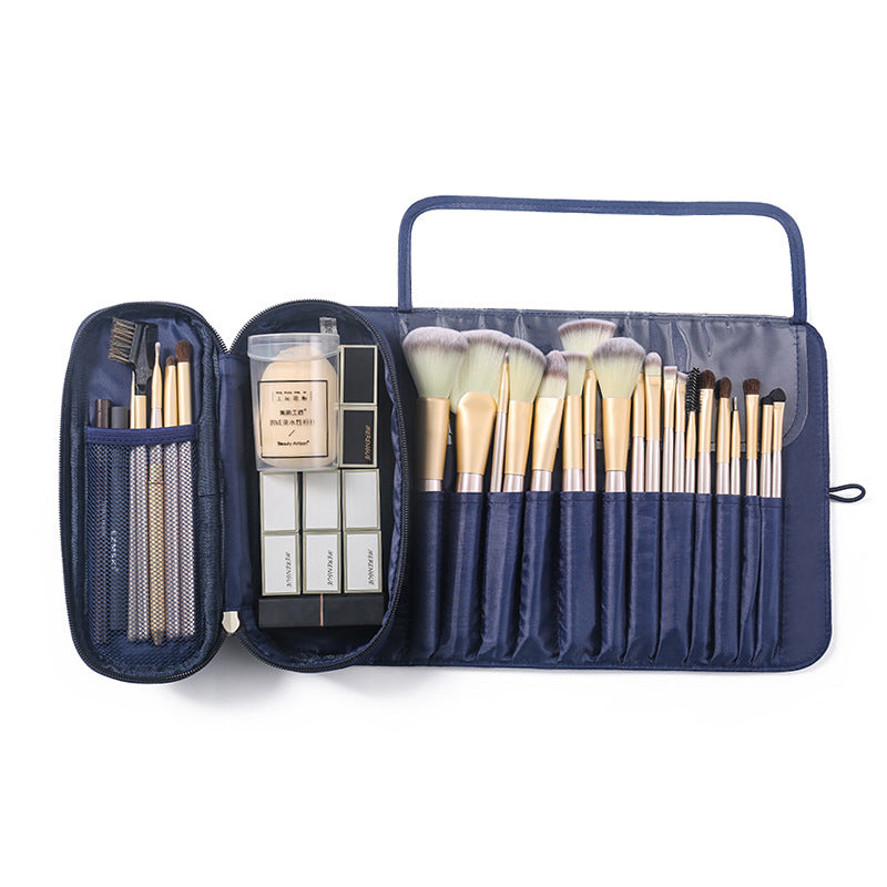 Trousse de Maquillage, Sac à Pinceaux de Maquillage, Trousse de Rangement, Kit de Maquillage Professionnel Pliable et Multifonctionnel