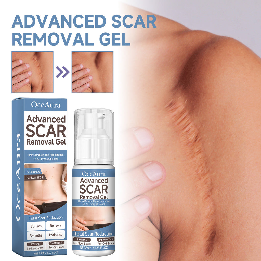 Gel réparateur éclaircissant pour cicatrices Oceaura – Hydrate et lisse la peau, répare les cicatrices chirurgicales, gel de soin post-grossesse